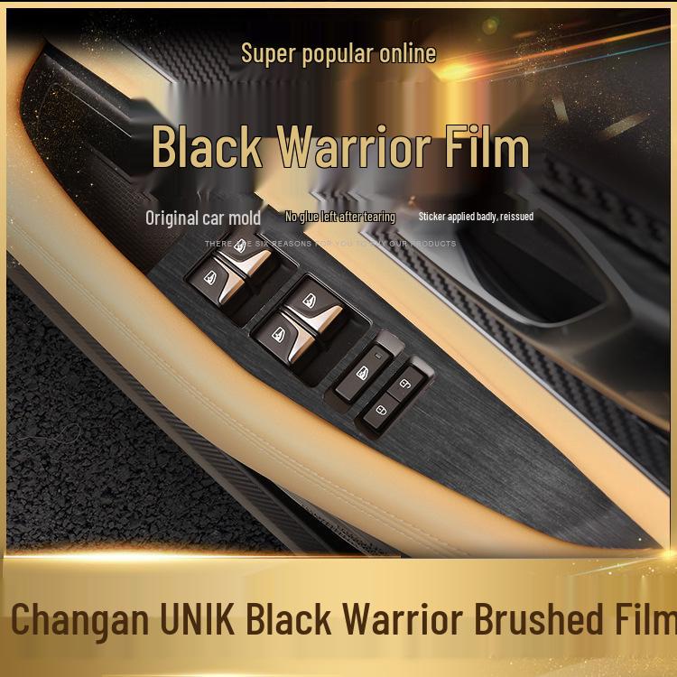 Black Warrior Car Sticker for 21-24 Chang'an UNI-K Interior Modification