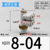 Rotary 1/8" 1/4" 3/8" 1/2" BSP 4 6 8 10 12mm Tube Elbow 4 Ways Splitter Plastic Pneumatic Air Pipe Fitting Push In Connector