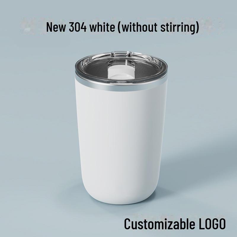 

Новая автоматическая магнитная зарядная чашка для размешивания кофе - электрическая кружка из нержавеющей стали without stirring, 350ML белый