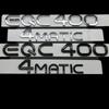 Chrome Silver Black Trunk Letters EQC400 4MATIC Emblems for Mercedes Benz EQC Electric Motor SUV AWD N293