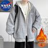 NASA MARVEL Men's Fleece-Lined Hooded Cardigan