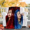 1pc Descendants The Rise of Red2 Theme Blanket - Digital Print, Polyester, Cozy for All Seasons, Perfect for Outdoor, Camping, and Travel