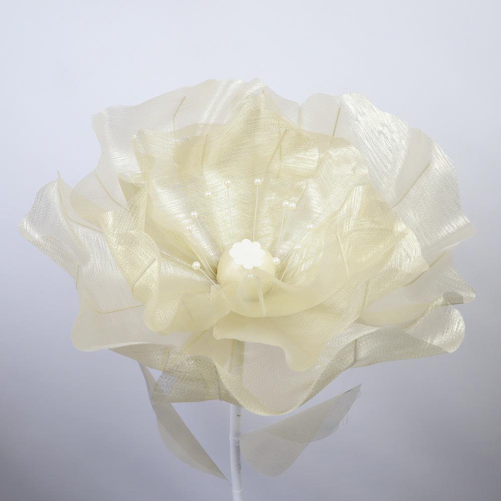 50cm Big Simulation Butterfly 3D Outdoor Shopping Mall Wedding Festival Decoration Prop Hollow Large Hanging Gauze Fake Flower