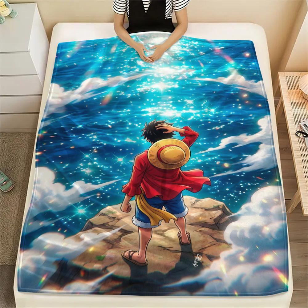 Luffy Indoor Furniture Matching Flannel Blanket, Warm Printed Cover for Chair Use, Picnic and Travel.-TING