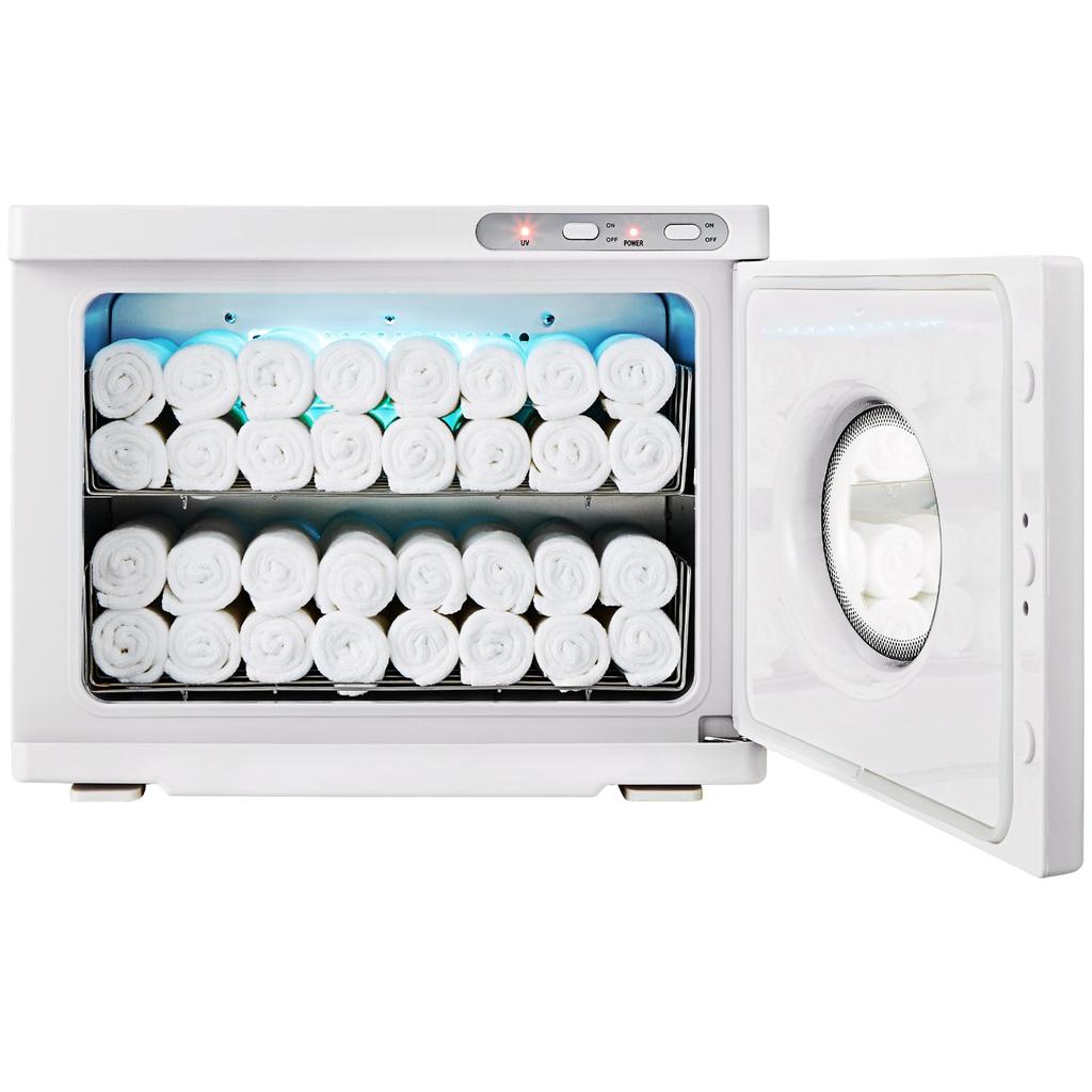 VEVOR Hot Towel Warmer,23L Large Capacity Spa Hot Towel Warmers with See Through Window, 2 Stainless Steel Racks, Holds Up 50-60 Towels