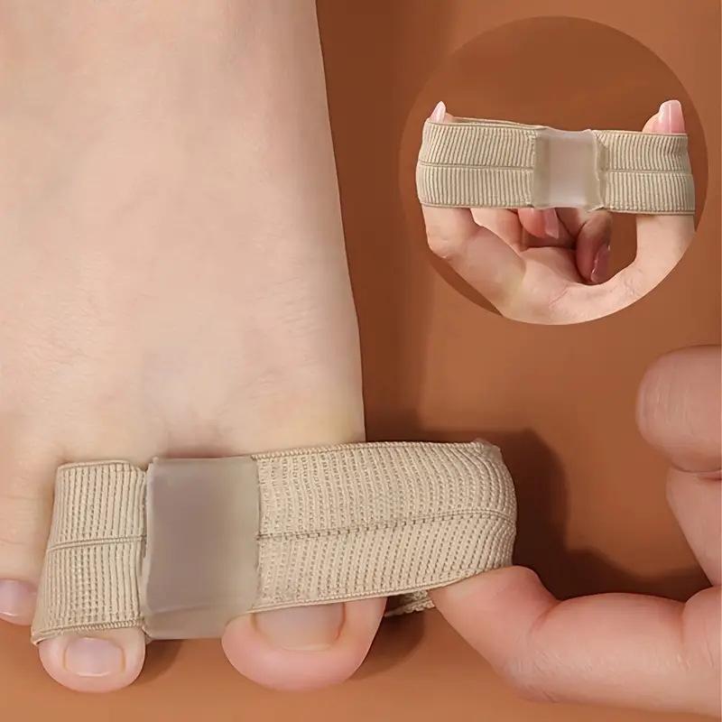 

Силиконовый корректор пальцев ног Разделитель пальцев Дизайн с двойным кольцом Эластичный разделитель большого пальца вальгусной стопы Перекрытие костей большого пальца ноги