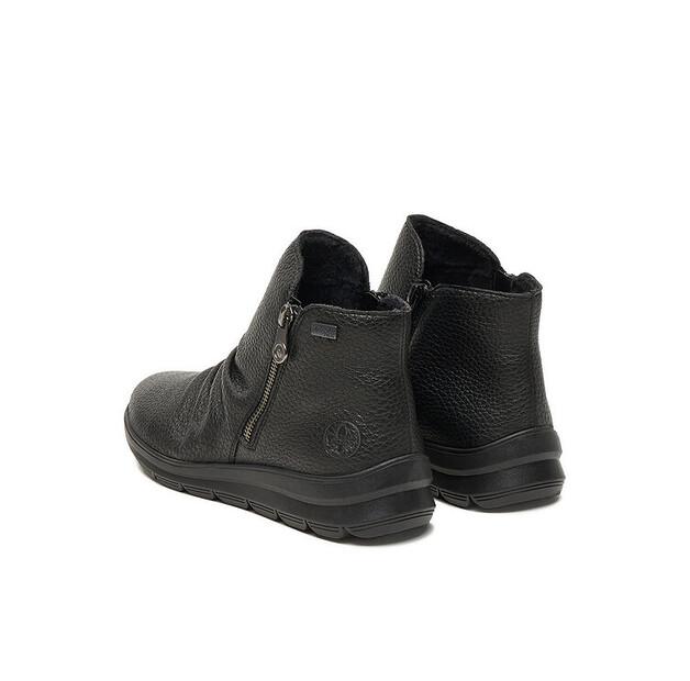 Rieker Z0056-00 Black Ankle Boots