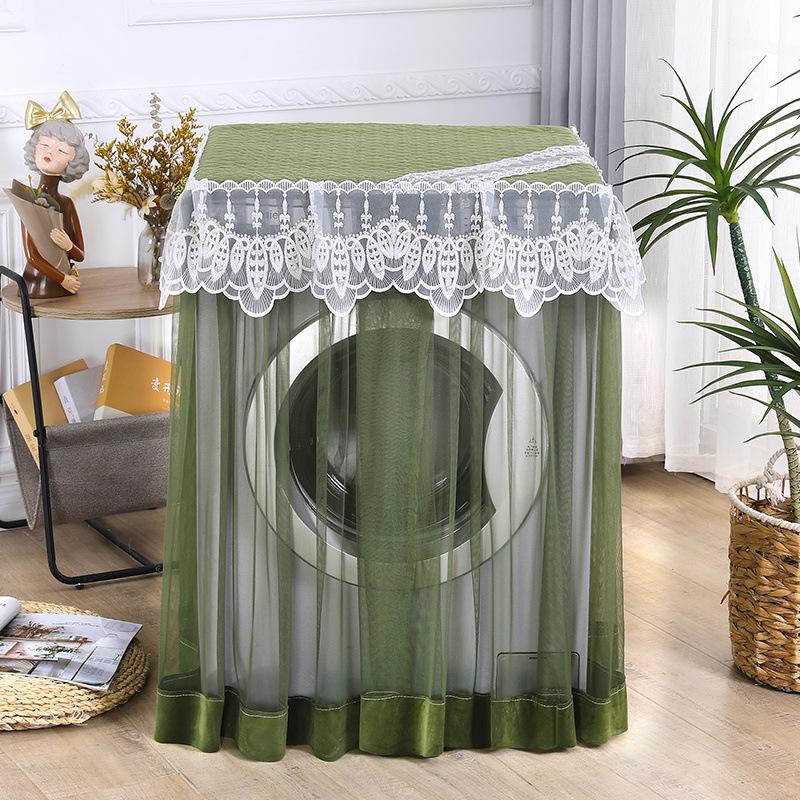 

Чехол для стиральной машины барабанного типа, в стиле Инс, однотонный, чехол-полотенце для стиральной машины, для нового дома, универсальный пылезащитный чехол для стиральной машины