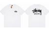 STUSSY Wit bedrukt kort T-shirt in Amerikaanse stijl 7133