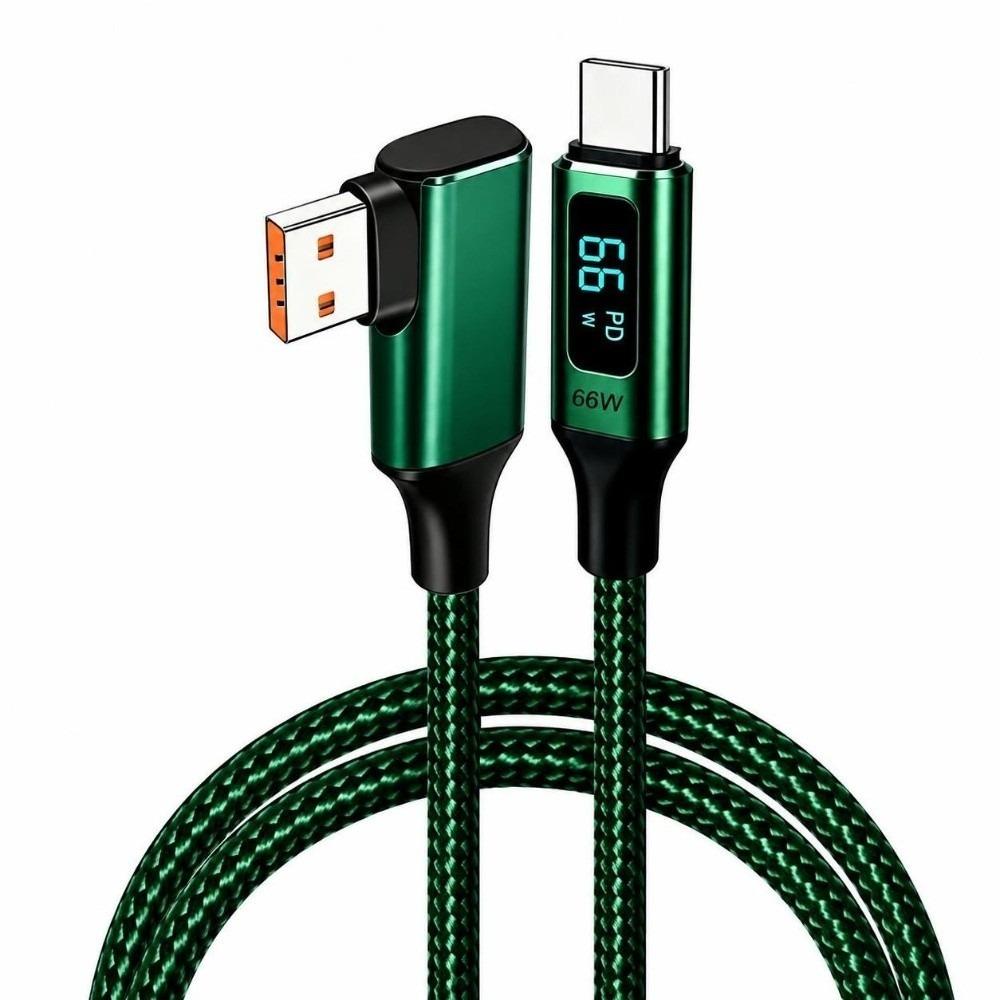 66W Fast Charging Right Angle Charging Cord Right Angle Digital Display Cable Laptop Charging