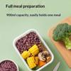 Portable Food Storage Box With Single Snap-On Cover Compartments For Sub-Packed Meat Onion Ginger Refrigerator Freezer Organizer
