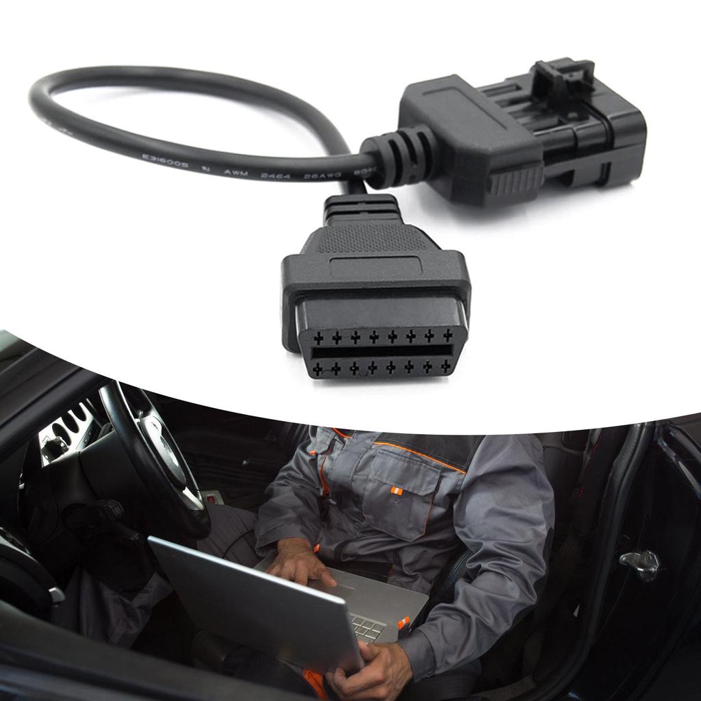 Easy Installation OBD2 Diagnostic Cable 10 Pin Interfaces for Fast and Accurate Vehicle Maintenance Fault Code Clearing