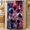 Beach TowelJujutsu Kaisen Custom Name Text Personalized Soft Towel for Beach Pool Indoor Home Decor Gift