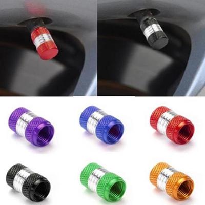 4 pezzi/set universale in lega di alluminio colore brillante valvola pneumatico pneumatico steli aria