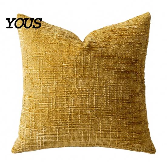 Smooth Zipper Pillow Cover Couch Throw Cover, Decorative Soft Cozy Chenille Case, Rustic Wrinkle-resistant Pillowcase Farmhouse Fall for Living