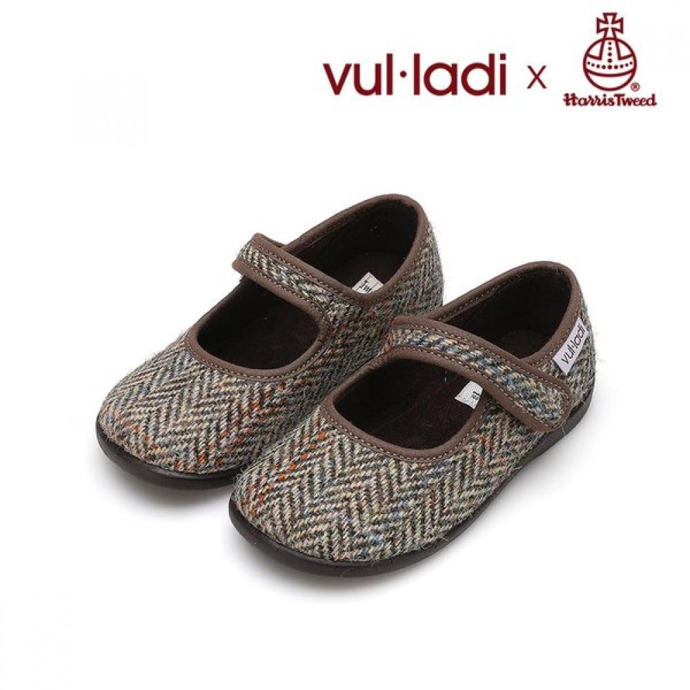 Vulladi X Harris Tweed Mary Jane Детские туфли Светло-коричневые 4131 light brown/EU21(134mm)