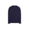 Stone Island Logo Crew Neck Sweatshirt Men Sweatshirt Navy-Blue 761563750-V0020