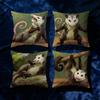 Cushion Cover Soft Case Sofa Living Room Home Modern Comfortable Office Print Decor Opossum Protective Pillow