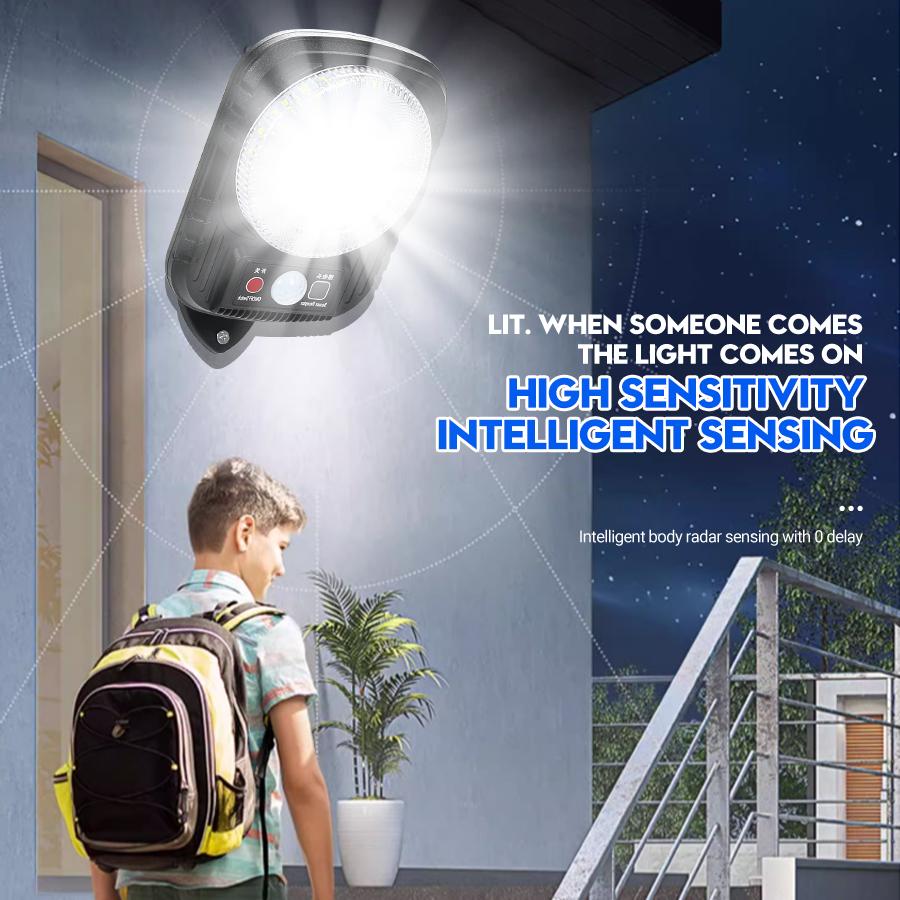 Outdoor Solar LED Wall Lights With Remote Control Waterproof Induction Led Solar Lamp For Garden Balcony Yard Street Decor Lamps