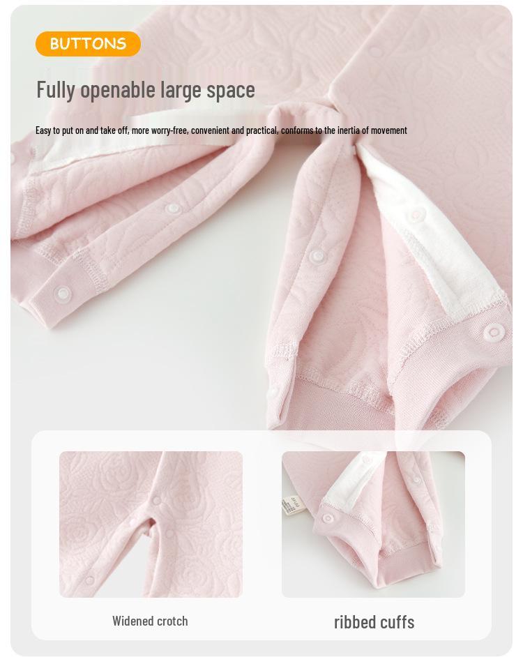 Baby Girl Winter Romper: Warm A-Class Onesie for Crawling, Size 73 (0-1 Year Old)