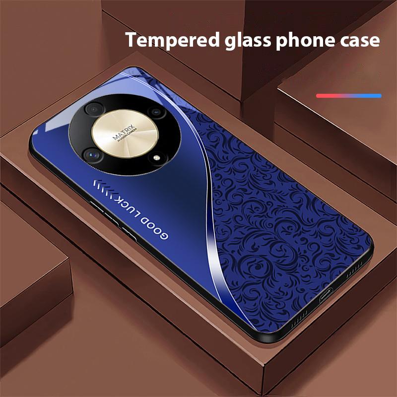 

Gradient Pattern Blue For Honor Magic 6 50 70 90 Lite X7b 200 Pro Nova 10 Nova 5T X6 P30 Pura 70 Ultra Tempered Glass Phone Case For honor X6