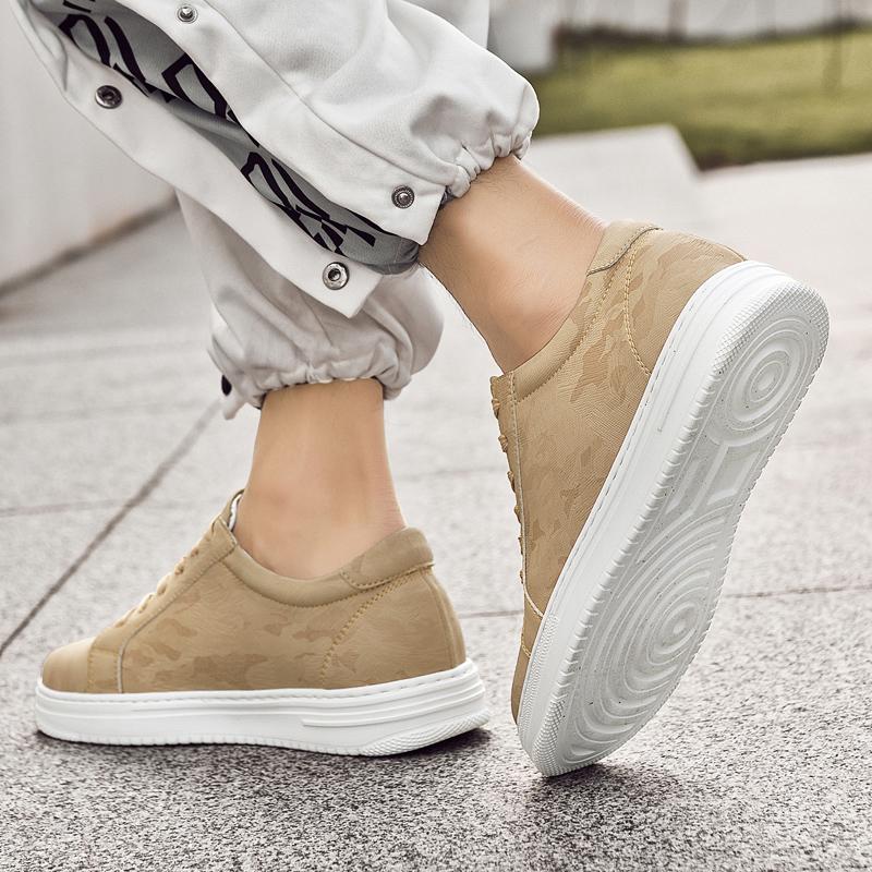 Fashion 2025Genuine Leather Men Flat Designer Board Shoes Luxury Brand Casual Leather Lace-Up Outdoor Shoes Fashion Simple Walking Shoe