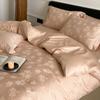 100 Long-Staple Cotton 4Pcs Set, High-End Jacquard Embroidery Bedding 4Pcs Set