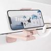 Airplane Mobile Phone Holder Adjustable Phone Stand for Travel Selfie Rotating Desk Clamp Portable Foldable Hook Universal Mount