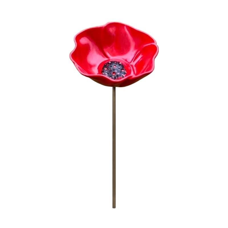 Distinctive metal flower garden decoration Offering Refreshment Space For Backyard Animals