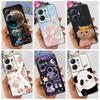 For Infinix Hot 30 5G 6.78" Case Flower TPU Soft Silicon Black Cover For Infinix HOT 30 Hot30 X6832 Astronaut Phone Cases Fundas