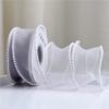 Fishtail Yarn Ribbon Bouquet Packaging Material Rainbow Color Lace Tail Yarn Ribbon Wave Chiffon Yarn Gift Strap