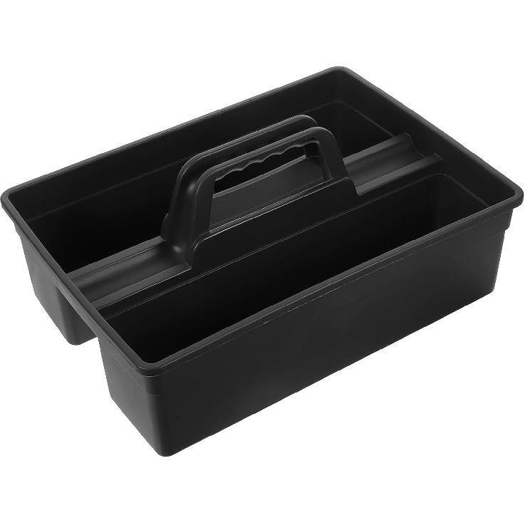 

DOITOOL Portable Hand Tool Basket with Molded Handle 3-Compartment Cleaning Tool Organizer Utility Tote for Home and Commercial Use