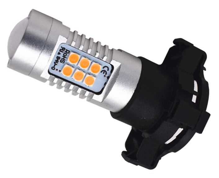 PY24W Amber Yellow Error Free 21SMD LED Bulbs For BMW Front Turn Signal Lights