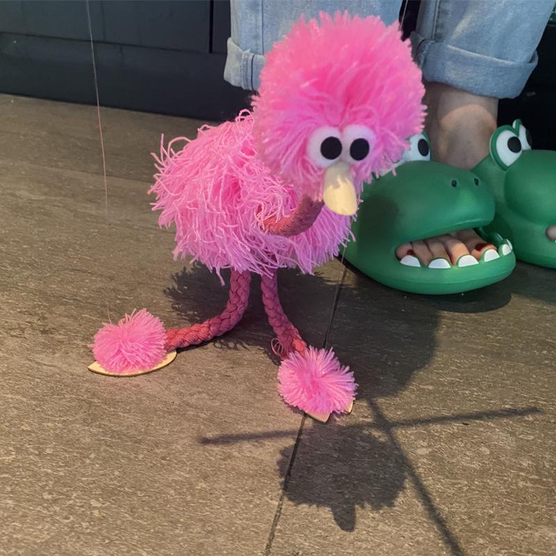 

Креативная кукла-марионетка в виде птицы: Забавная игрушка-головоломка для снятия стресса для детей One Size