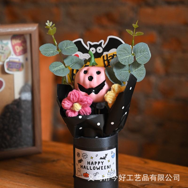 

Halloween Decorative Pumpkin Bouquet Ghost Doll Resin Flower Pot Table Centerpiece For Home Party Holiday Decor