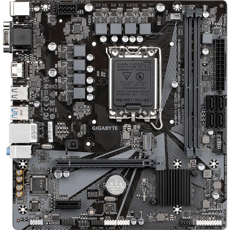 

Материнская плата Gigabyte H610m H V2 Ddr4