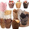 50 Stück Backkuchen Papierhalter Papierbecher Muffinbecher Muffin Kuchen Ölbeständiger Papierhalterbecher