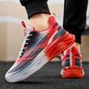 Men’s Red Sports Shoes Running Sneakers Summer Students Large Size Basketabll Shoes Thick Sole Shoes