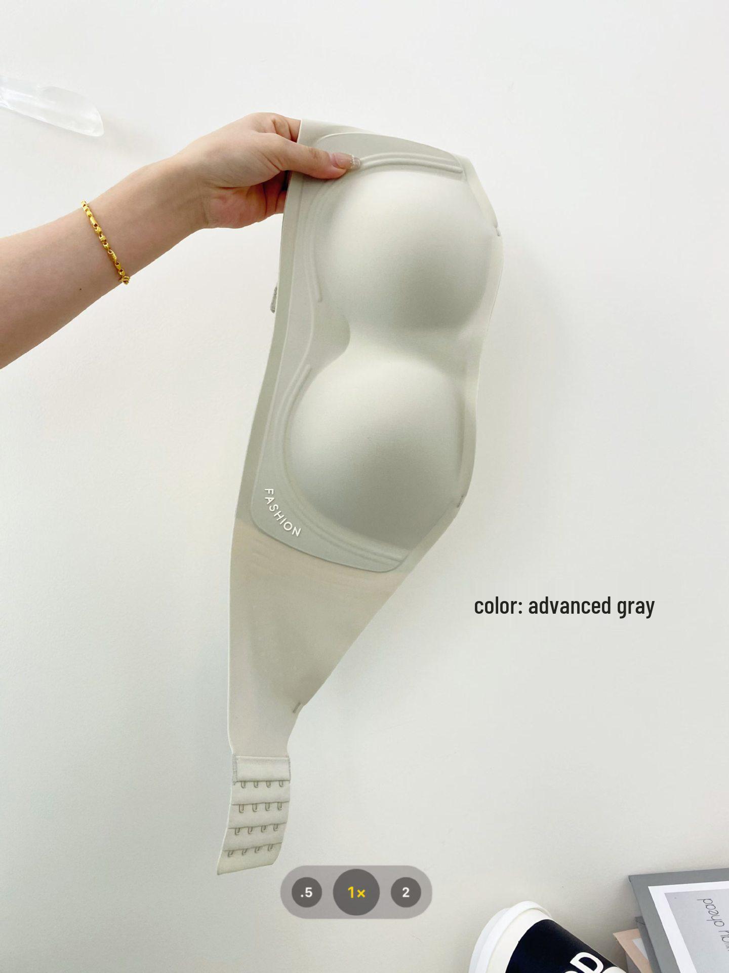 

Simple Air-Conditioned Non-slip Strapless Bandeau Bra: Wire-free, Seamless, Beautiful Back, One-piece Design 36/80