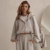 Europe, America, Autumn and Winter Women's Fashion Long-sleeved Women's Cardigan Sweater Trousers Casual Sports Suit Women