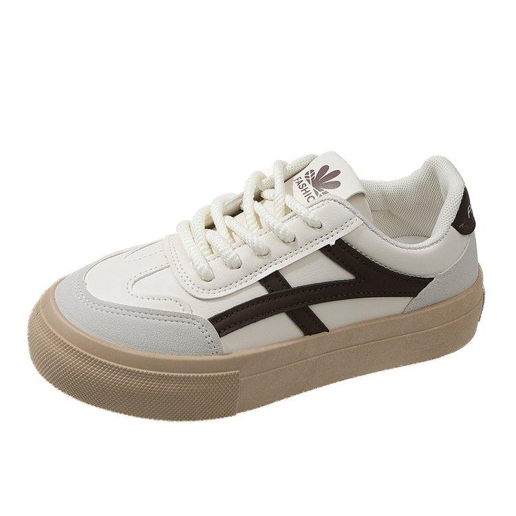 Women Outdoor Trainers Platform Shoes Height Increasing Chunky Sneakers Training Women Black White Frosted Leather Casual Shoes