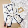 Print Flower Small Scarf For Women Handle Bag Ribbons  Fashion Head Scarf Small Long Skinny Scarves  Headbands