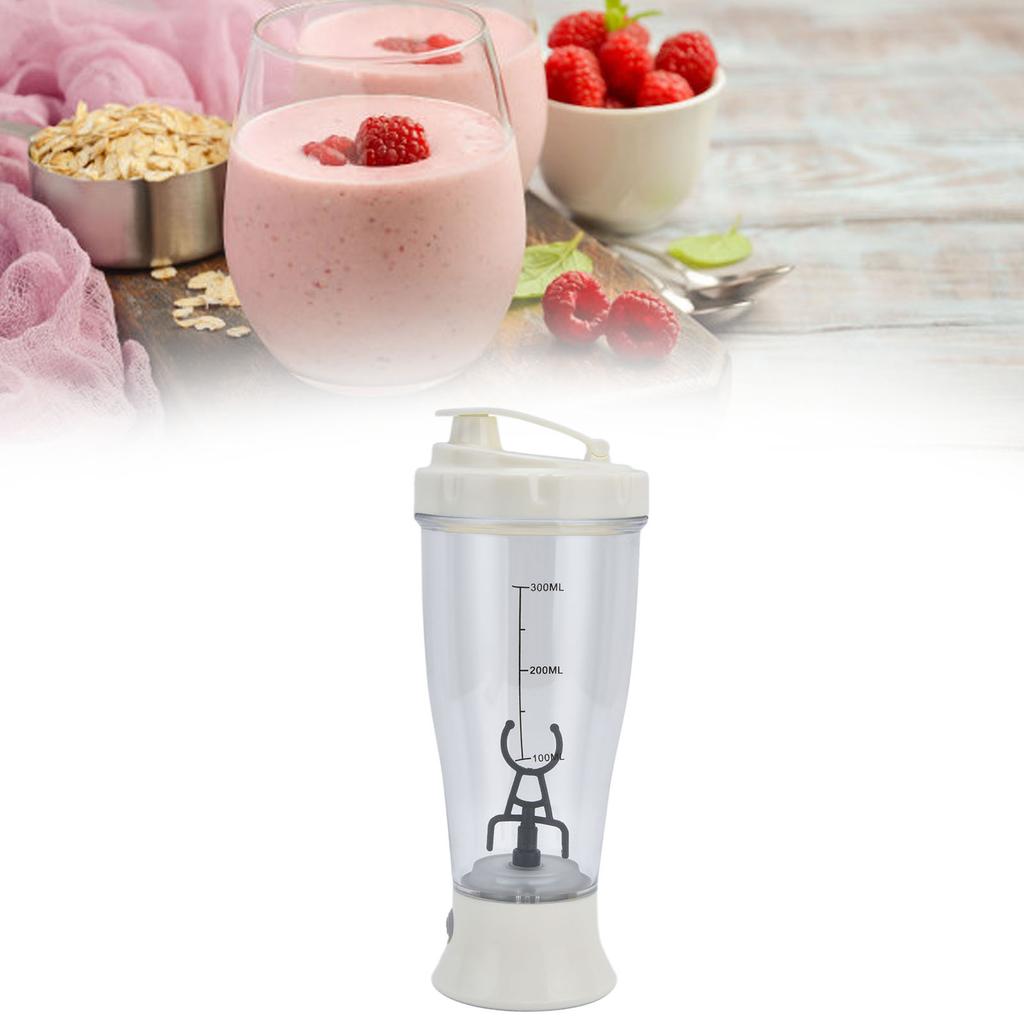 Electric Mixing Cup Simple 350ml Coffee Milk Shaking Bottle Automatic Shaker Cup