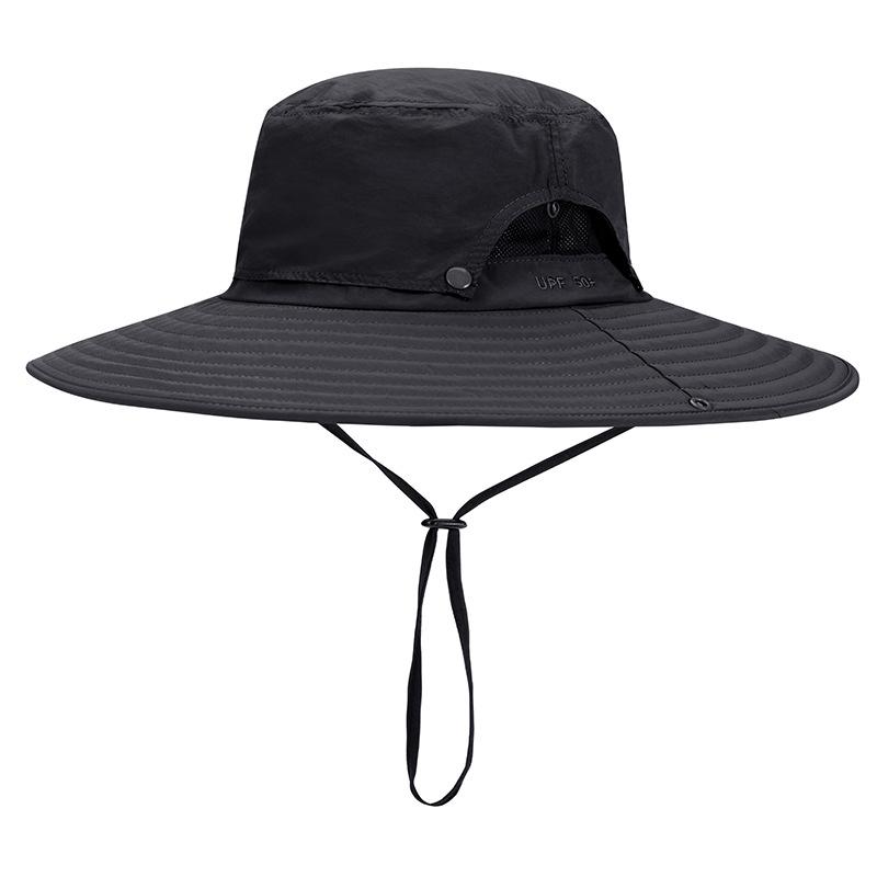 Summer removable big eaves bucket hat men's UV protection sun protection hat outdoor mountaineering fishing sun hat women