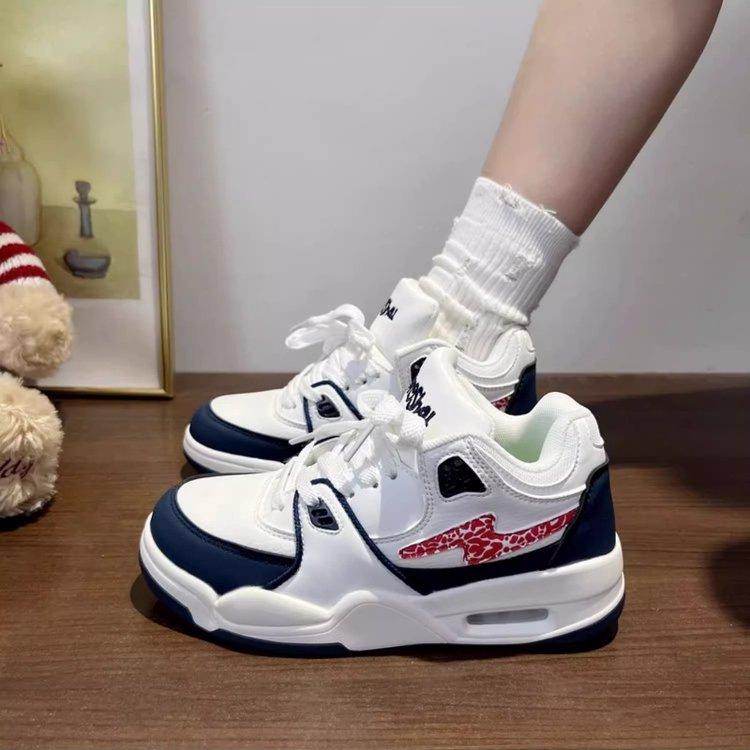 

Кроссовки для скейтбординга на воздушной подушке на платформе в гонконгском стиле для женщин, нишевая обувь ins tide 2024, летняя новая универсальная повседневная спортивная обувь для скейтбординга для женщин 35