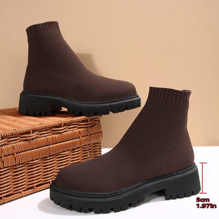 Women's Fashion Lightweight Comfortable Warm Thick Sole Comfortable Non-slip Cushioning Hiking Sports Casual Martin Boots