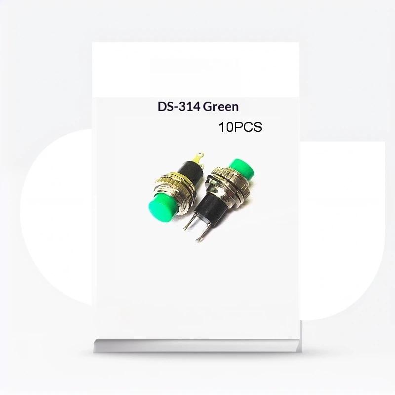 10Pcs 10Mm Momentary Push Button Switch Ds-314 Ds-316 Self Reset Threaded Panel Mount Switch For Diy Electronic Circuit Projects