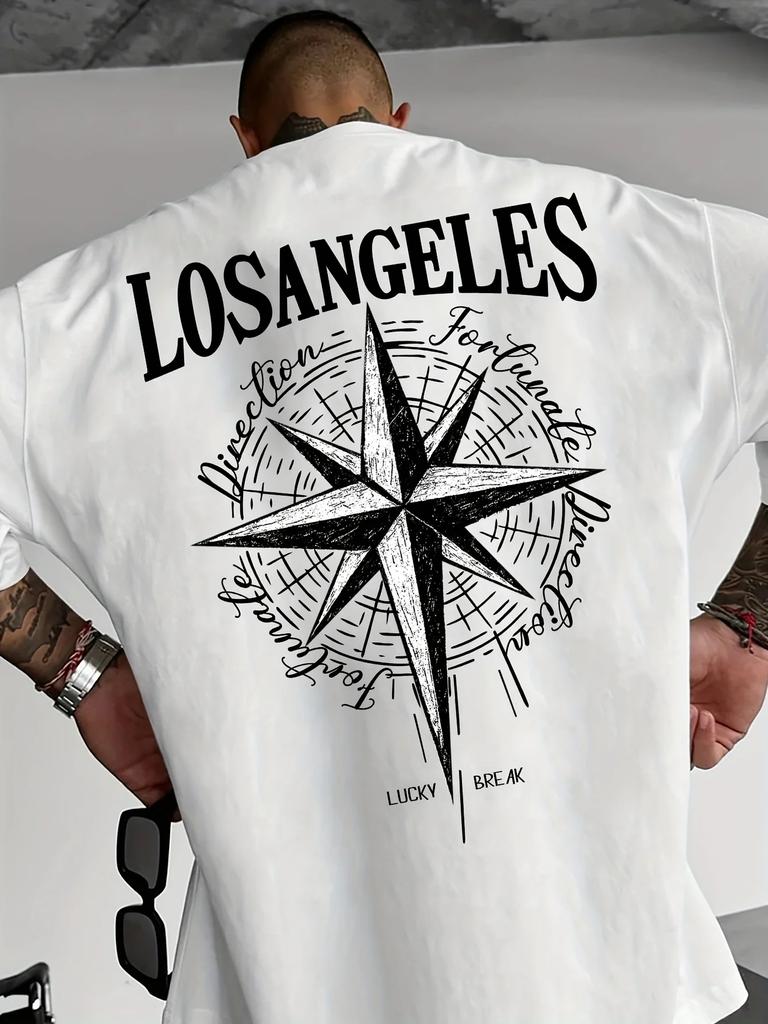 I'm Fine Funny Printed Men's T-Shirt 100% Cotton Oversized Minimalist Cartoon Graphic Tees for Tops Tees Streetwear