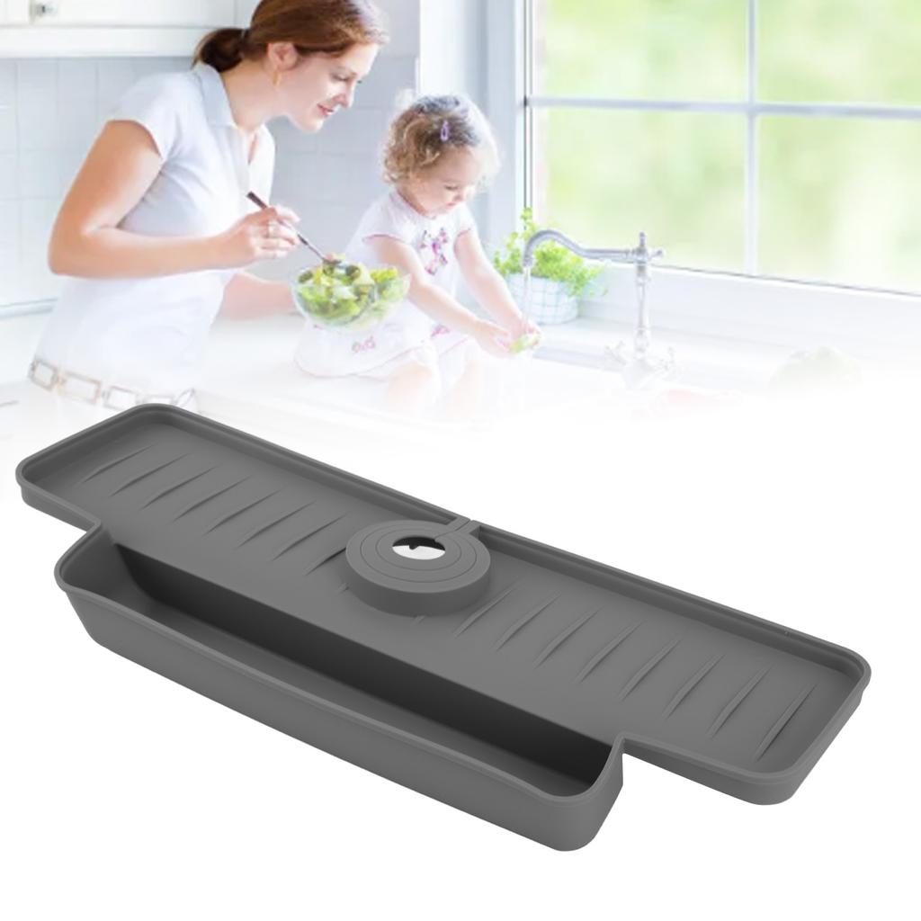 Faucet   Proof Draining Rack Silicone Foldable Faucet Handle Drip Catcher Tray Drainer Shelf Basket for Kitchen