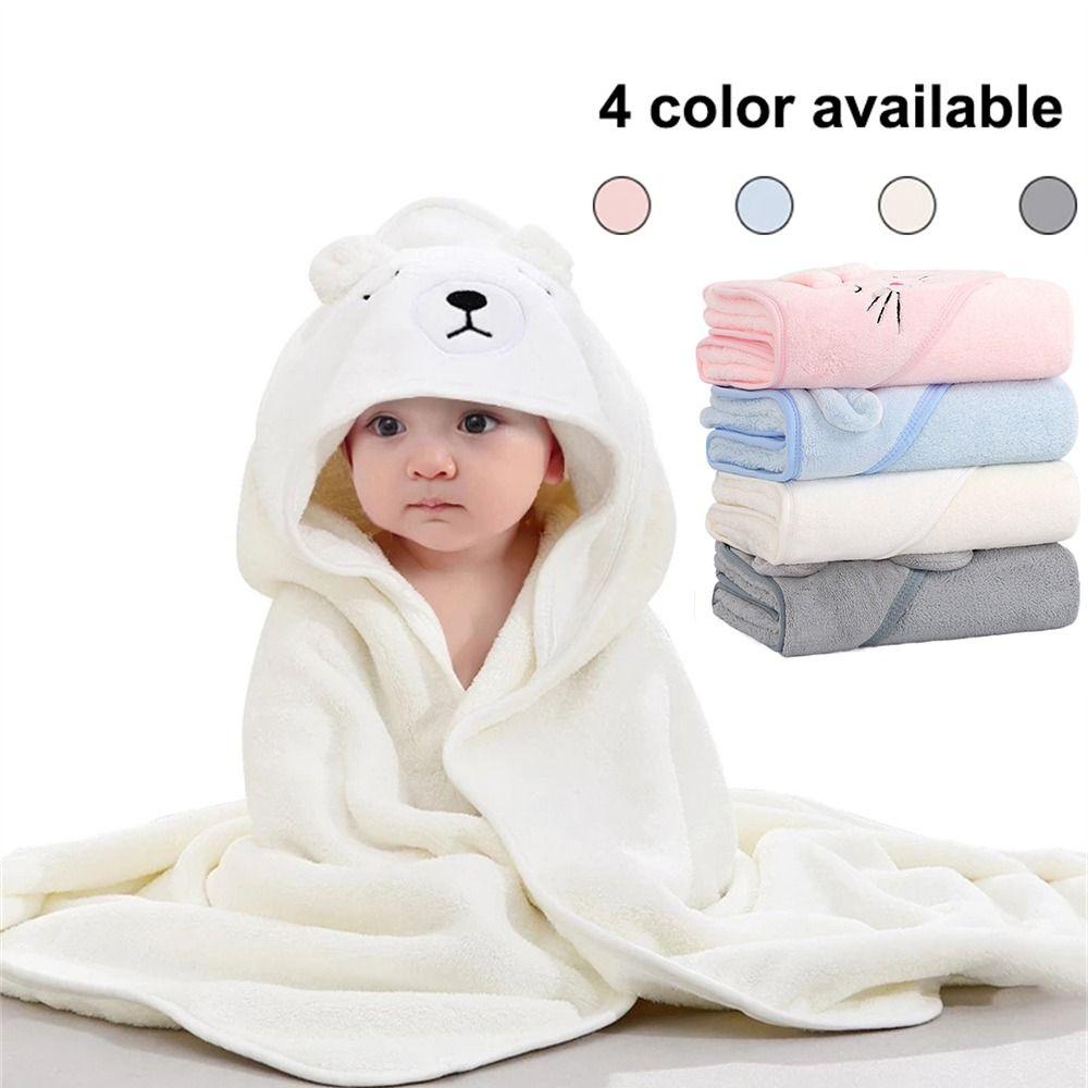 

Практичное теплое хлопковое детское банное полотенце, флисовое одеяло, одеяло для новорожденных, детский халат